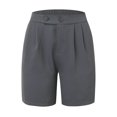 thumbnail image 2 of Vedolay Workout Shorts Short for Womens 2023 Drawstring Outfit Elastic Waist Short,Gray M, 2 of 5