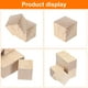 thumbnail image 4 of Bloques de madera Uxcell, cubo de madera sin terminar de 3"x3"x3" para bricolaje, decoración artística, tallado de artesanías, 4 of 7