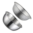thumbnail image 3 of 2 PCS Practice Casins de acero inoxidable y cestas de drenaje de cocina (plata), 3 of 5