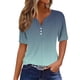 thumbnail image 1 of Camisetas Casuales de Mujer con Cuello en V Camiseta de Color Sólido, Manga Corta Casual Top para el Uso Diario, 1 of 5
