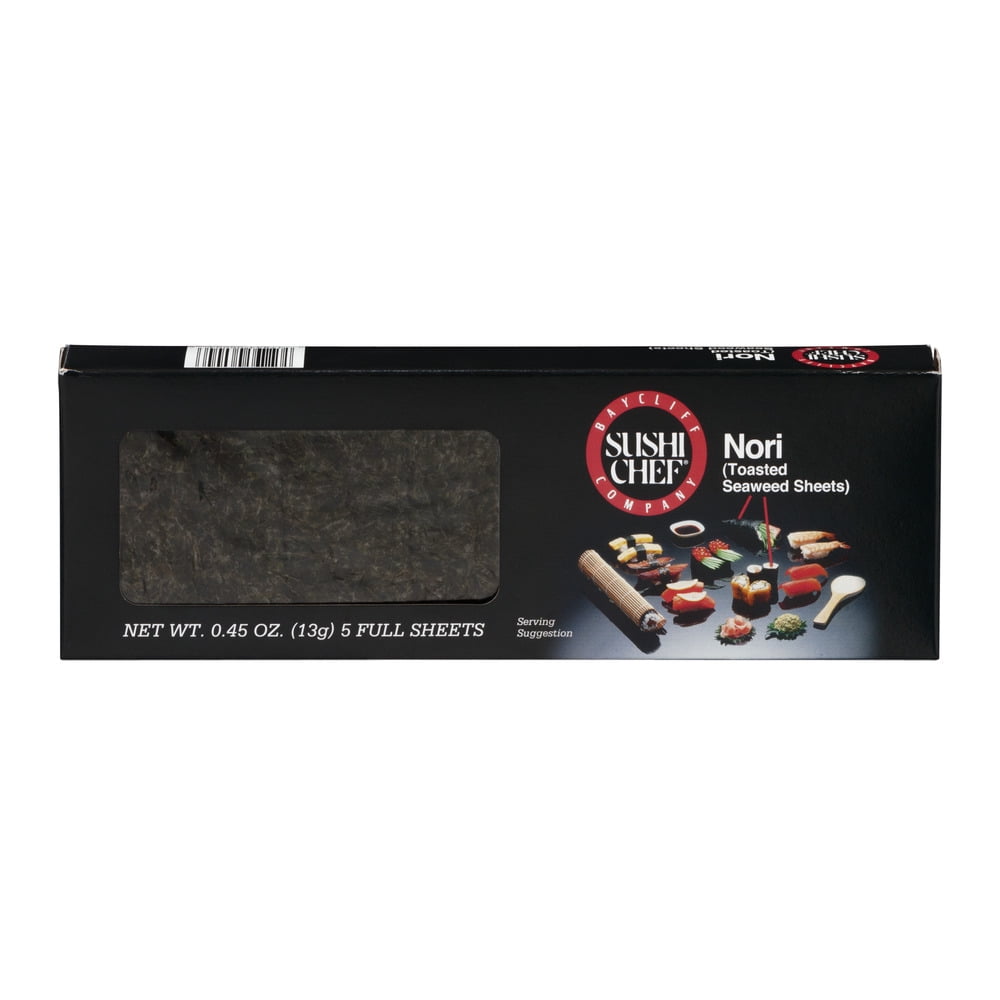 Baycliff Company Sushi Chef Nori Toasted Seaweed SHeets 5 CT by Baycliff Company, Inc.