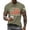 Army Green #065, variant on 4th of July Shirts Men Plus Size Short Sleeve T Shirts Loose USA Flag Print Tops Independence Day Patriotic Pullover USA 250th Anniversary Celebration Party Crew Neck 1776-2026 Tees Gray 2XL