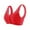 Red, variant on TSADFHJI Women's Leaf Jacquard Thin Large Size No Steel Ring Front Buckle Skin Friendly Comfortable Underwear Women's Bras Bodysuit Bras for Women Satin Women Bras Black Rose Gold 40/90