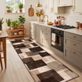 thumbnail image 3 of ZENELESS 2x8 Washable Runner Rug for Hallways, Ultra Soft Floor Mat with Non Slip Backing, Indoor Low Pile Carpet for Kitchen Bathroom Entryway, Dark Brown, 3 of 8