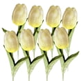 thumbnail image 1 of 8 Uds. De pegamento suave, tulipán individual, flor artificial, flor falsa, modelo de hogar, decoración de casa, tulipán Zhivalor BST3059706-2, 1 of 5