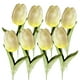 thumbnail image 1 of 8 piezas de pegamento suave, tulipán individual, flor artificial, flor falsa, modelo de casa, decoración de tulipán, 1 of 5