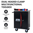 thumbnail image 4 of ARTMAN Double-Door Tool Storage Chest, Heavy Duty Tool Cart Cabinets ,Steel Rolling Tool Box for Workshop Garage Repair Shop, 4 of 18
