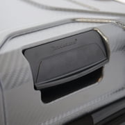 حقيبة سفر Brookstone Keane 29 Hardside Large Checked Expender Spinner للسفر، باللون الفحمي