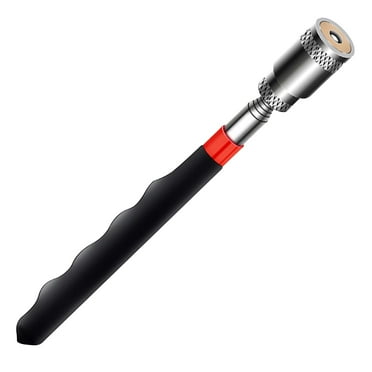 JeashCHAT Magnetic Telescopic Pick-up Tool, Magnetic Pick-up Tool With LED Flashlight 19.5 To 81 Cm Telescopic Magnet Rod