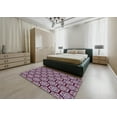 thumbnail image 5 of Ahgly Company Machine Washable Indoor Rectangle Transitional Dark Raspberry Purple Area Rugs, 5' x 7', 5 of 7