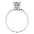 thumbnail image 4 of Clara Pucci 14K White Gold 1ct BlueMoissanite Solitaire Ring for Women, 4 of 8