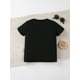 thumbnail image 3 of Dinosaur & Big Brother Graphic T-Shirt - Black Casual Round Neck Short Sleeve Tee with Fun Dino Print, Perfect for Spring/Summer, Casual Wear | Dinosaur Themed Shirt | Comfortable Fit, 3 of 7