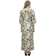 thumbnail image 5 of Bimba Moms Printed Yellow Maternity Kimono Sleeve Kaftan Nursing Maxi Dress-8, 5 of 7