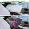 thumbnail image 4 of Renewold Black Cat Floral Galaxy Auto Center Console Cover Non-slip Soft Armrest Storage Box Mat Scratch Resistant Middle Console Cover Arm Rest Pad Car Interior Decor Accessories, 4 of 9