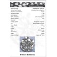 thumbnail image 3 of 14 karat white gold round diamond halo engagement ring 0.50 ctw with 2 carat round brilliant White Sapphire center, 3 of 3