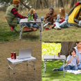 thumbnail image 4 of table de camping Pliante et en Aluminium - table de Pique-Nique Pliable pour Intérieur et Extérieur, 4 of 5