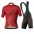 thumbnail image 1 of Ensemble Estival de Maillot de Cyclisme pour Homme avec Bretelles, Tenue Ropa avec Coussinet en Gel, Vélo de Montagne, 1 of 3