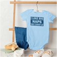 thumbnail image 4 of I Like Big Naps And I Cannot Lie Romper Boys or Girls Infant Baby Brisco Brands 6M, 4 of 6