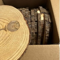 Set of (14) 10-11" Natural Wood Slices! Wood Circles, Round Wooden Discs, Wood slabs, Wood Slices for Crafts! (14)