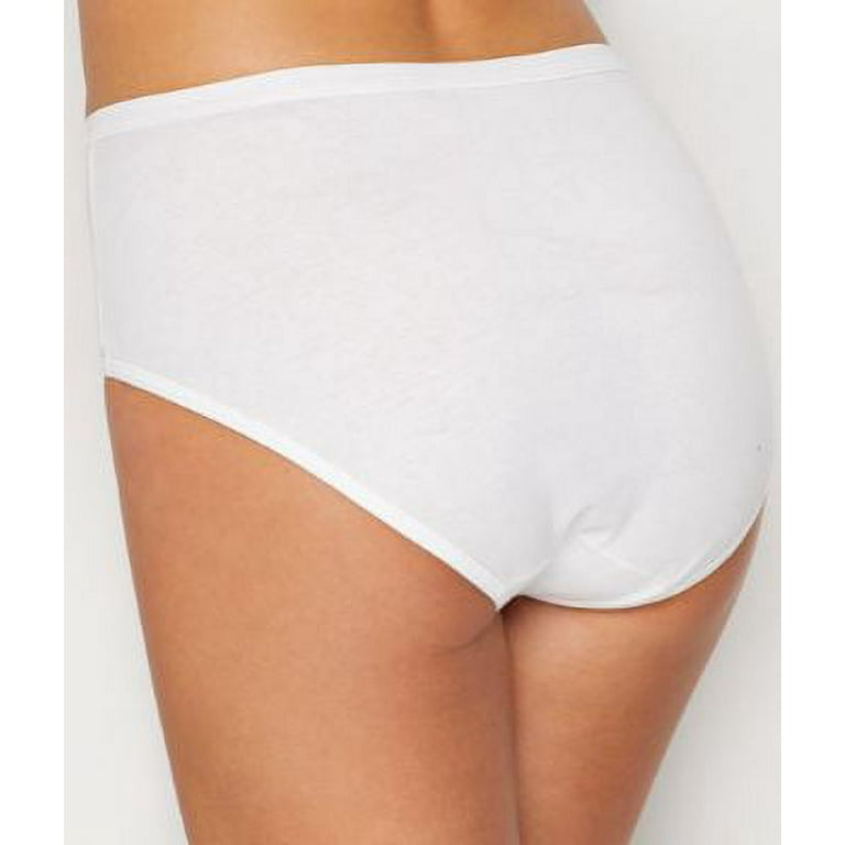 Hanes Ultimate® Comfort Cotton Women's Brief Panties 5-Pack White 6 