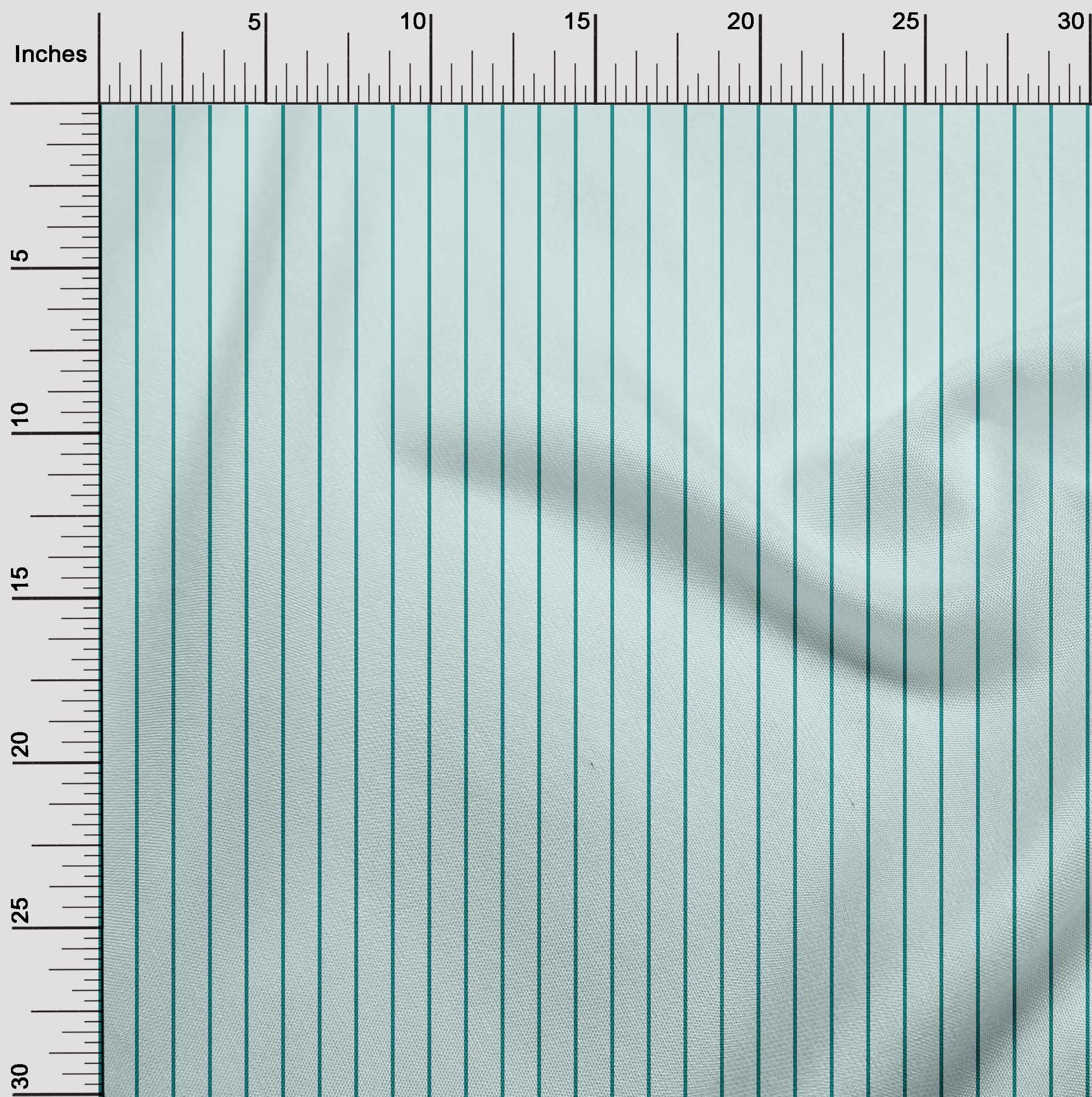 oneOone Cotton Flex Light Blue Fabric Stripes Dress Material Fabric Print Fabric By The Yard 40 Inch Wide