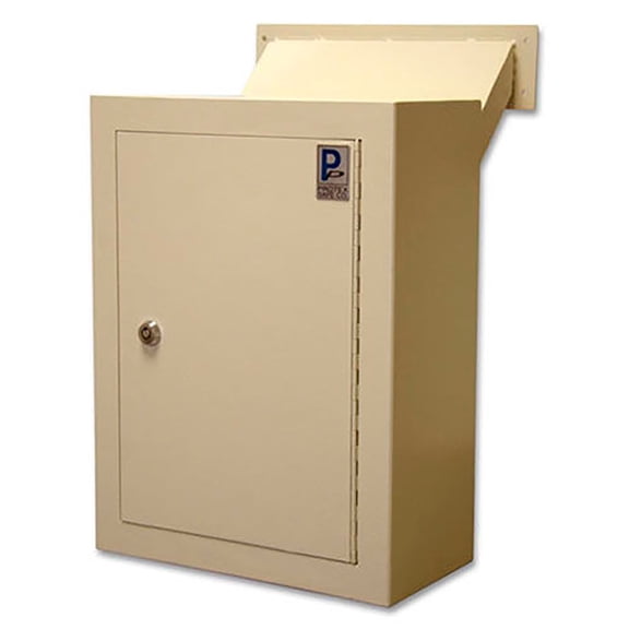 Protex Wall Drop Box with Adjustable Chute & Keyed Lock MDL-170 12"" x 6"" x 16"