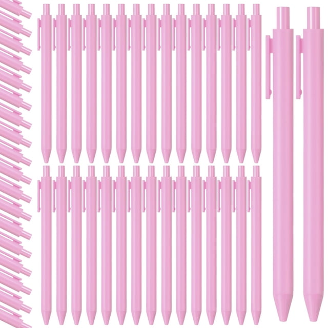 Bolígrafos retráctiles Fulmoon Bulk, 50 unidades, 1 mm, color negro