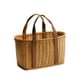 thumbnail image 4 of Cesta tejida a mano, decorativa, ligera, versátil, cesta de la compra sencilla, cesta de flores para acampar, compras, jardinería en interiores y exte Medio, 4 of 8