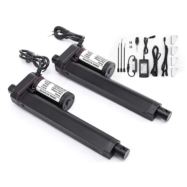 VEVOR Linear Actuator Kit 2PCS 6" Stroke 12V DC with Remote Control