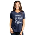thumbnail image 2 of Powered By Pixie Dust And Coffee Women's Fashion Relaxed T-Shirt Tee Heather Navy Small, 2 of 3