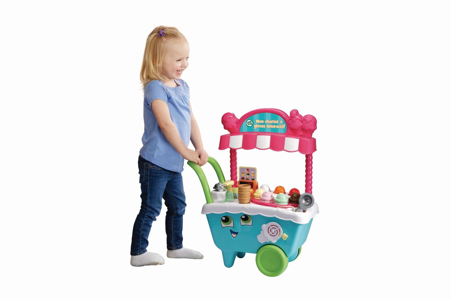 LeapFrog Scoop & Learn Ice Cream Cart™ with Accessories, Toddler Toys - French Version, 2 years and up