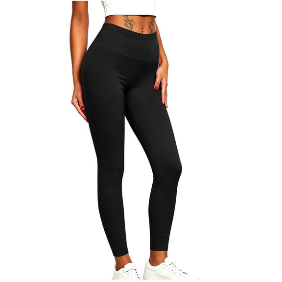 Admvng Pants for Women Solid Casual Stretchy Workout Yoga Trousers