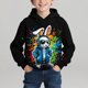 thumbnail image 1 of Sudadera con capucha para niño, para niño, con estampado de Feliz Día de Pascua, color, manga larga, informal, deportiva, con capucha, sudadera con capucha de manga larga, top con inserciones en los h, 1 of 5