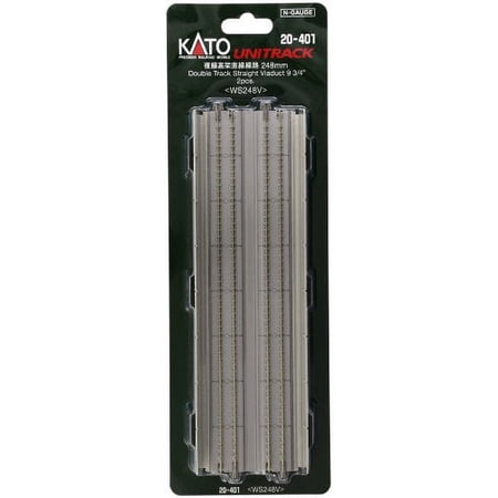 Kato Kat20401 N 248Mm 934 Straight Dbl Viaduct, Concrete (2)