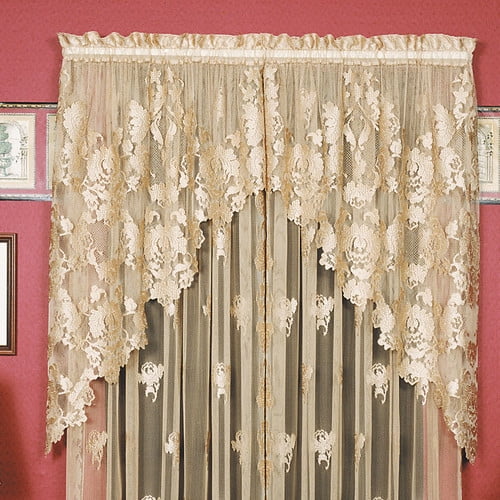 Heritage Lace Windsor 36'' Swag Curtain Valance (Set of 2) Walmart