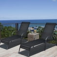 thumbnail image 4 of Silla Reclinable Costway Exterior Respaldo regulable Negro 192 x 66 x 61,5 cm, 4 of 10