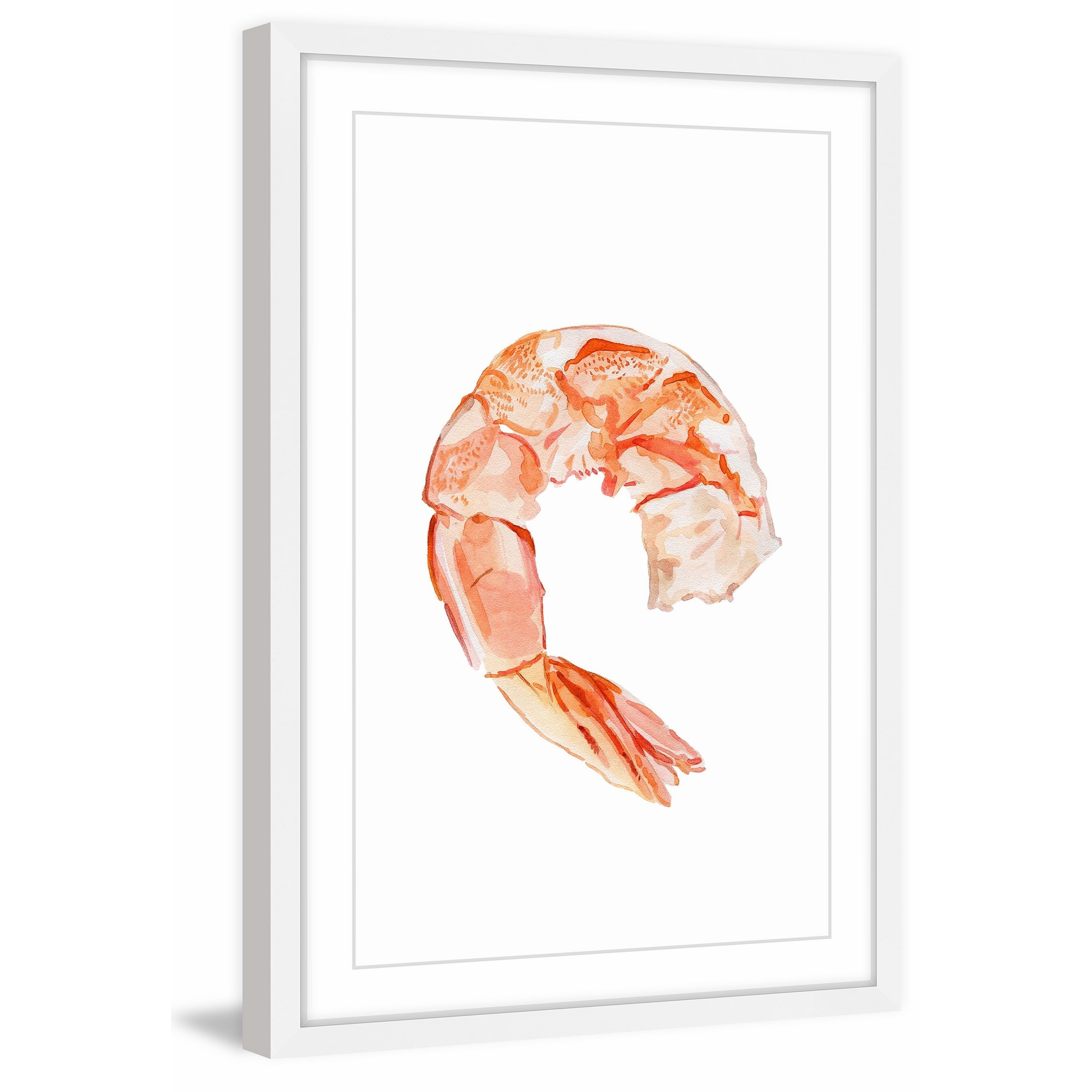 "Crevette" Framed Painting Print