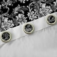 thumbnail image 4 of Castle Fairy Boho Damask Blackout Curtains Set of 2 (52x84 Each),Flower Window Curtains, 4 of 6