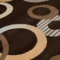 thumbnail image 3 of United Weavers Area Rugs: Dallas 851-10451 Brown Dots Hoops Contemporary Carpet, 3 of 3