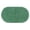 Green, variant on Oval Bathroom Rug Mat, Soft Absorbent Chenille Bath Mat, Non-Slip, Machine Washable, 24" x 16"