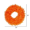 thumbnail image 5 of Vickerman 36" Orange Fir Artificial Christmas Wreath with 100 Orange LED Lights, 5 of 5