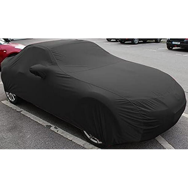 Custom Fit Satin Stretch Indoor Velvet Full Car Cover Dust-Proof Protection  Compatible with Chevrolet BMW Z4 (Black) 