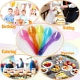 thumbnail image 6 of 100 Mini Tasting Spoons Disposable - 3 Inch Small Plastic Dessert/Ice Cream Spoons Multi Color, 6 of 10