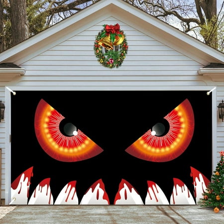 

Garage : Halloween Themed Banner With Haunting Graphics Perfect For Car Enthusiasts & Garage Makeovers Easy Setup Durable Fabric 2024 Clearance Fall Savings Lastest Upgare