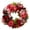 G, variant on Big Floral Spring Wreath for Front Door and Wall Decor, Artificial Plastic Wreath with Green Leaves and Colorful Flowers, Low Maintenance Indoor Outdoor Home Garden Decoration
