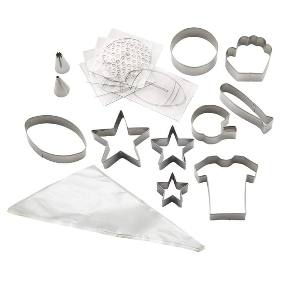 Cake Boss Cake Decorating Kit Sports Stainless Steel