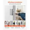 thumbnail image 6 of VEVOR Door Reinforcement Lock, 2 Pack Home Security Door Lock, with 3 Inch Stop Withstand 800 lbs of Force, with 8 Screws, for Inward-Opening, Aluminum Alloy, Add Extra High Security to Your Home, 6 of 9
