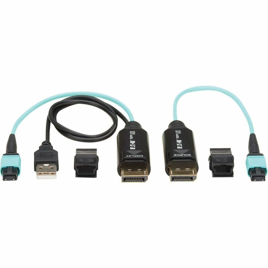 Eaton Tripp Lite Series DisplayPort Fiber Extender Terminations for MPO Fiber Optic Cable, 8K 60 Hz, 32.4 Gbps, LSZH, Up to 328 ft. (100 m)