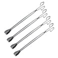 thumbnail image 1 of 4pcs Stainless Steel Pick Up Tools Long Garbage Clip Scissor Shape Portable Tongs for Outdoor (60cm), 1 of 9