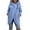 Blue, variant on Hoodies for Women Hoodie Hooded Asymmetric Zipper Pullover Sweatshirt Fall Winter Oversized Front Open Coat Tops With Pockets for Women Hemlock